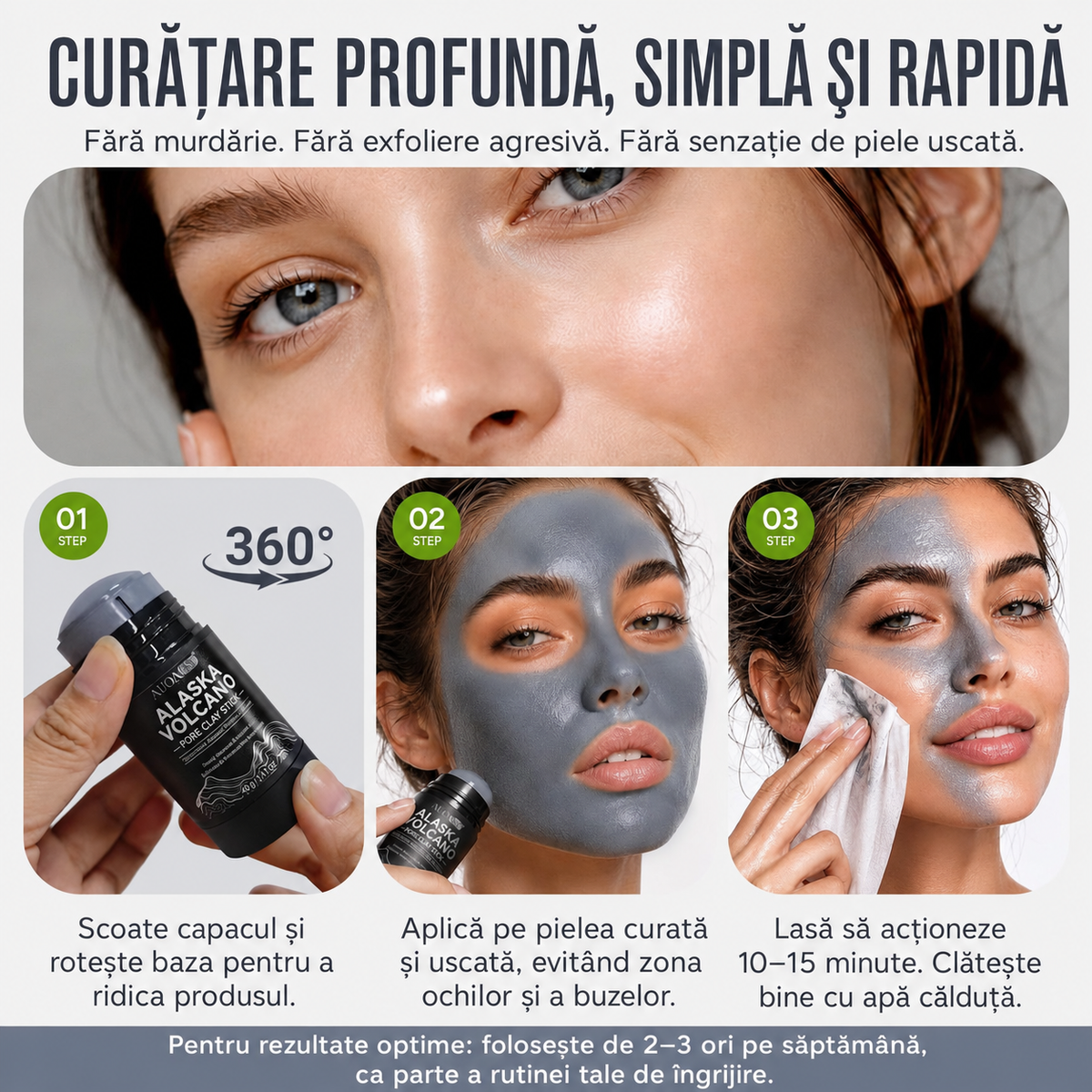 Argila Neagră – Stick Purificator pentru Ten