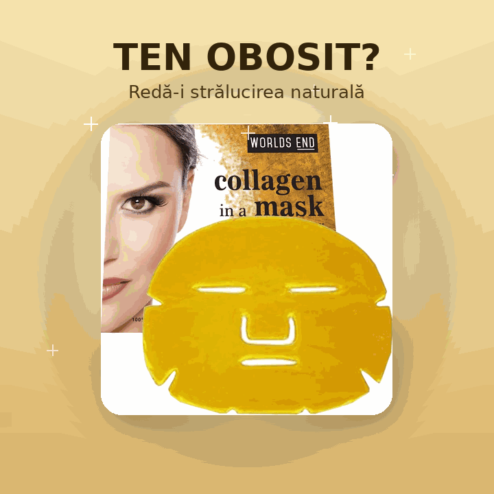 Masca Facială Golden Glow 24K – Hidratare și Strălucire Intensă 1+1 Gratis