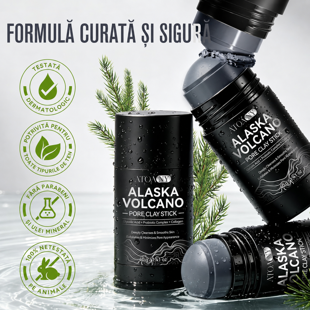 Argila Neagră – Stick Purificator pentru Ten