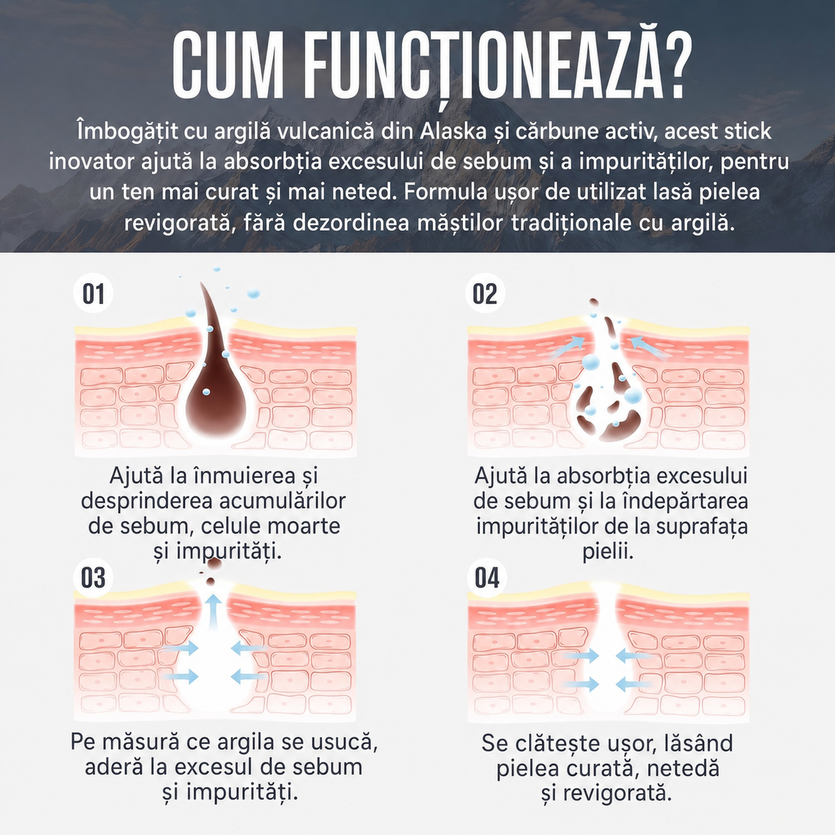 Argila Neagră – Stick Purificator pentru Ten